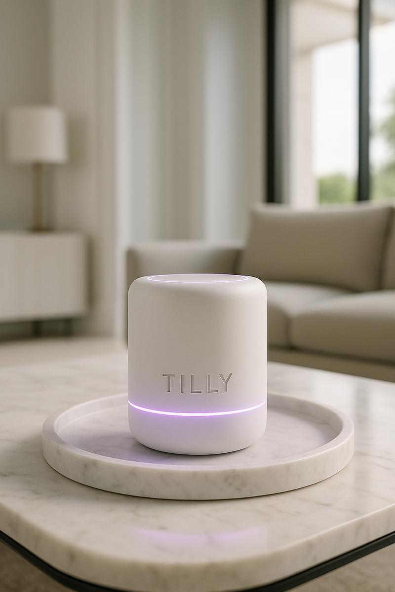 TILLY sur plateau en marbre